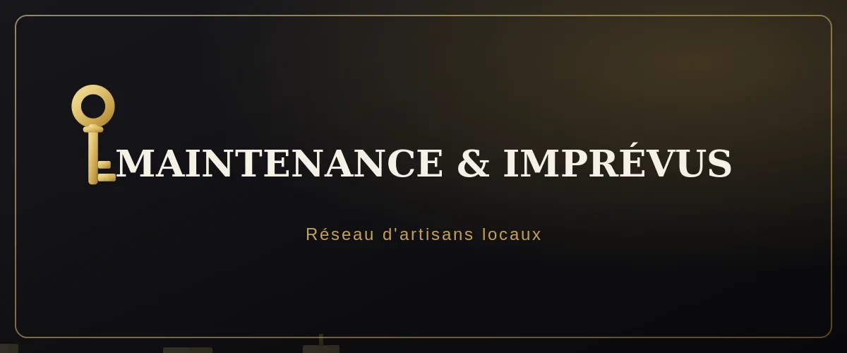 Maintenance et imprévus — Conciergerie Cannes