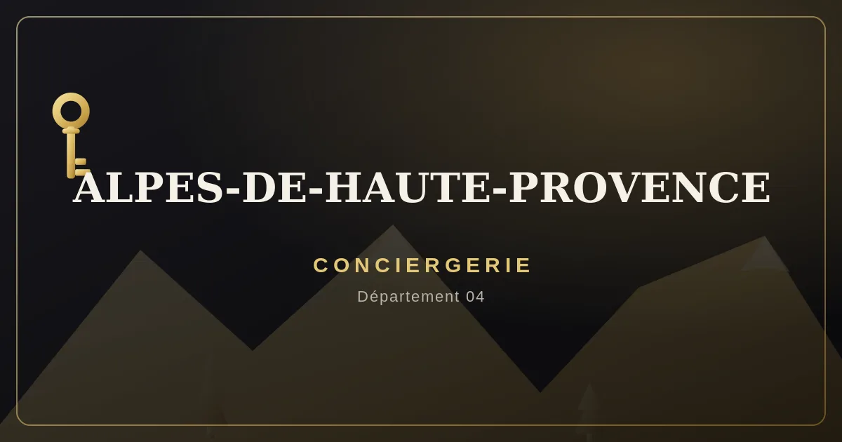 Conciergerie Alpes-de-Haute-Provence