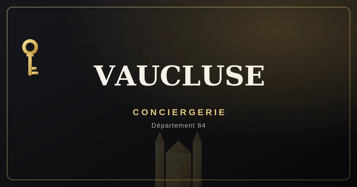Conciergerie Vaucluse